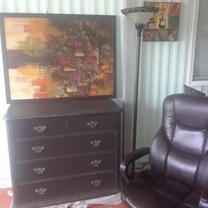5 drawer dresser refinished